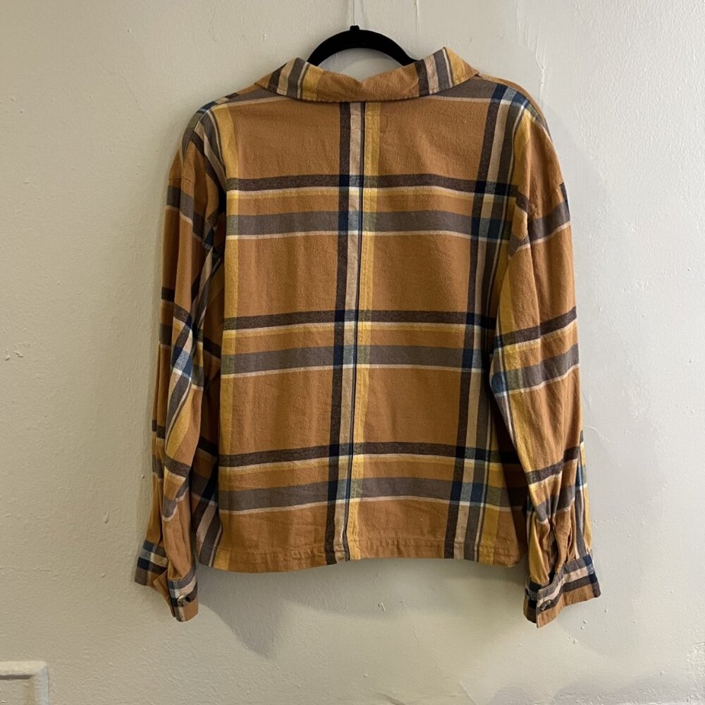 Brixton Bowery Flannel in Brown Multi - Picture 2 of 5